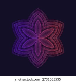 Composición simétrica de Formas geométricas. Elemento Abstractas para el diseño. Ilustración vectorial en un estilo plano.	
