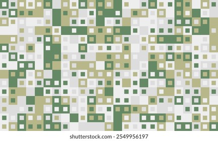 Diseño de cubo simétrico con colores suaves. Perfecto para textiles contemporáneos, impresiones repetidas y fondos ornamentados, agregando un toque de simplicidad visual.