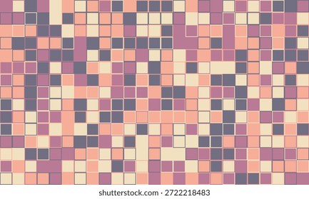 Design de cubo simétrico com cores suaves. Perfeito para tecidos contemporâneos, impressões repetidas e fundos ornamentados, adicionando um toque de simplicidade visual.