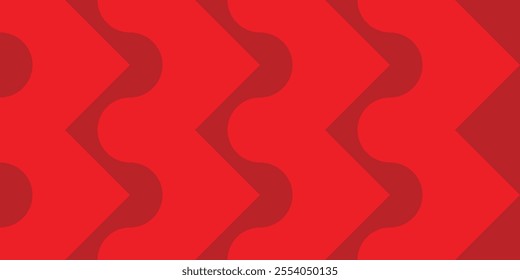 Symmetrical curved pattern with a combination of red colors