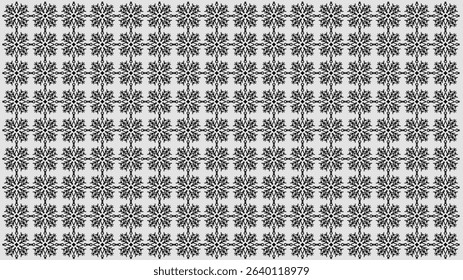 Symmetrical decorative elements arranged in rows to craft an orderly and peaceful desktop background.