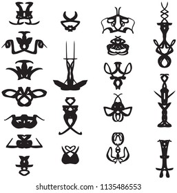 Symmetrical Design Logo Abstract Collection 
