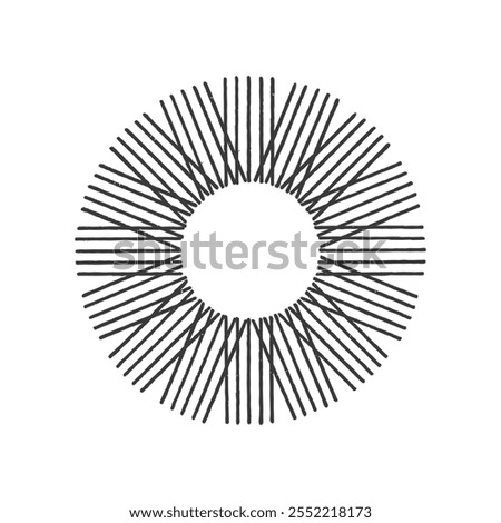 Symmetrical Fan Lines with Geometric Precision