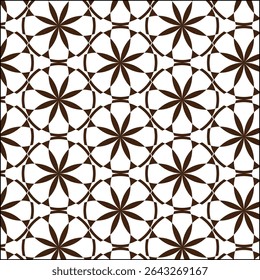 a symmetrical floral geometry pattern 