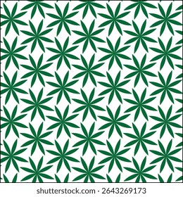 a symmetrical floral geometry pattern 
