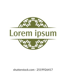 Symmetrical Floral Round Frame for Furniture Branding