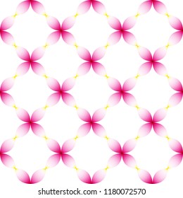 Symmetrical geometric floral pattern, Lotus petals, background, vector.