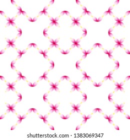 Symmetrical geometric floral pattern  Lotus petals in the form of squares, background, vector.