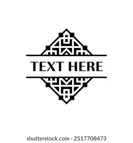 Symmetrical Geometric Frame for Minimalist Branding