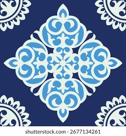 Symmetrical geometric seamless pattern design