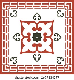 Symmetrical geometric seamless pattern design