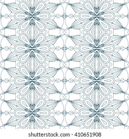 symmetrical geometric seamless pattern. Design element for art. mandala fragment