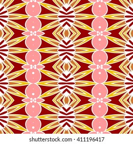 symmetrical geometric seamless pattern. Design element for art. 