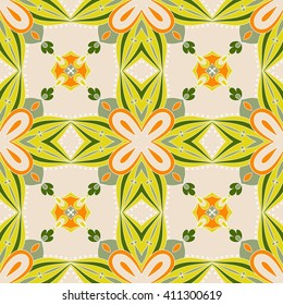 symmetrical geometric seamless pattern. Design element for art.
