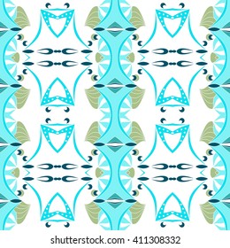 symmetrical geometric seamless pattern. Design element for art. 