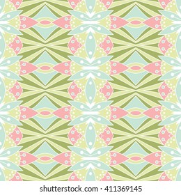 symmetrical geometric seamless pattern. Design element for art. mandala fragment
