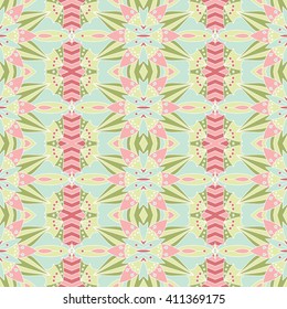 symmetrical geometric seamless pattern. Design element for art. mandala fragment