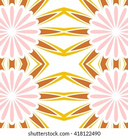 symmetrical geometric seamless pattern. Design element for art. 