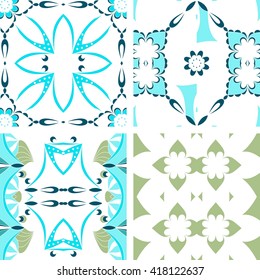 symmetrical geometric seamless pattern. Design element for art. 