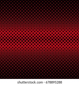 Symmetrical geometrical halftone square pattern background - vector graphic design from squares in varying sizes