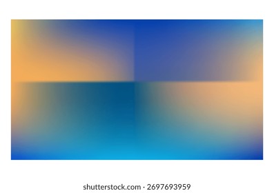Symmetrical Gradient Background – Abstract Orange Blue Teal Blur Texture for Design