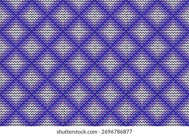 Um padrão gráfico simétrico com ondas curvas e formas de diamante, criando uma aparência moderna e elegante. Perfeito para fundos ou desenhos decorativos.