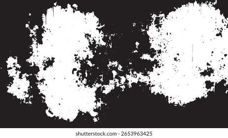 Symmetrical Grunge Texture with Distressed Edges and High Contrast for Abstract Overlays
