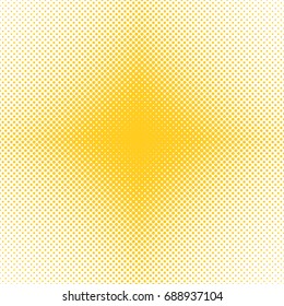 Symmetrical halftone circle pattern background - vector graphic design from dots in varying sizes