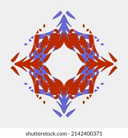 symmetrical hand art attractive color mandala pattern vector for decoration