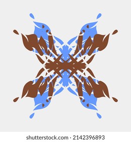 symmetrical hand art beautiful mandala pattern vector for decoration