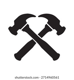 Symmetrical Handyman Logo Emphasizing Balance And Construction Strength