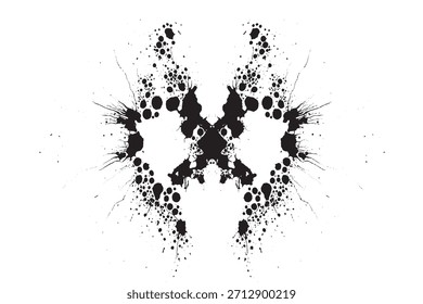 Symmetrische Tintenkleckse Abstrakt und Hintergrund