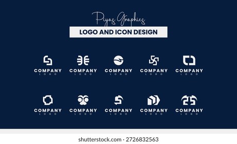 Symmetrical Letterform Logo Design Pack