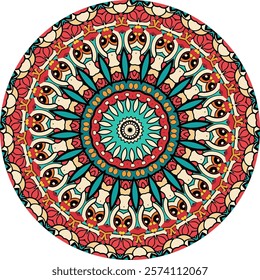 Symmetrical Mandala Designs for Mindful Meditation