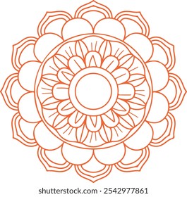 Symmetrical Mandala in for Inner Peace