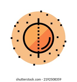 symmetrical mole color icon vector. symmetrical mole sign. isolated symbol illustration