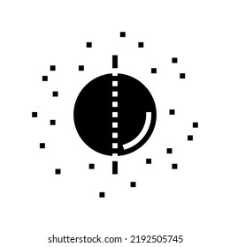 symmetrical mole glyph icon vector. symmetrical mole sign. isolated symbol illustration