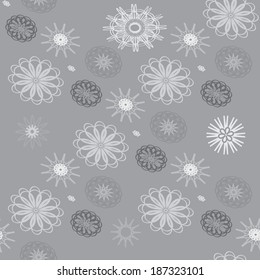 Symmetrical ornament. Seamless vector pattern.