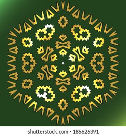 Symmetrical ornament. Vector pattern.