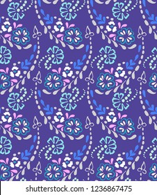 symmetrical paisley design - seamless background