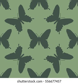 Symmetrical pattern of butterflies in gentle pastel tones. Suitable for festive and celebratory decoration