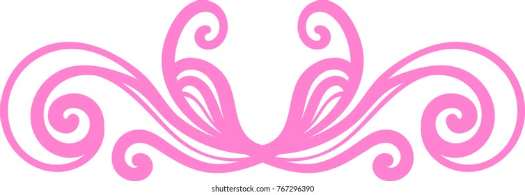 Symmetrical pattern for decoration.