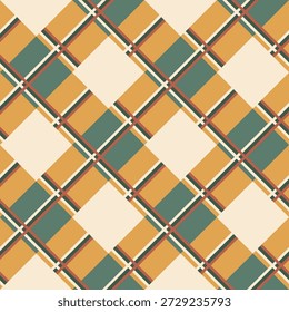 El patrón simétrico presenta motivos tejidos tradicionales inspirados en textiles tribales del sudeste asiático, que muestran Formas geométricas y Elementos de naturaleza estilizados en un estilo de pixel art.
