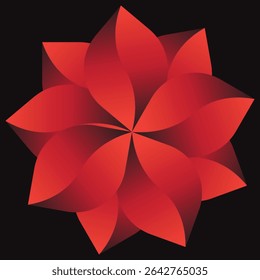Symmetrical Pink Flower - Graphics by Canva
