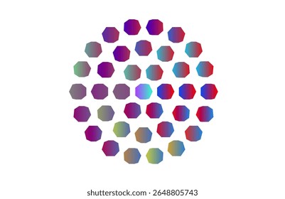 Symmetrisches Polygonraster - Farbverlauf Abstrakte Illustration für verschiedene Hintergrundmuster Design Projekte 