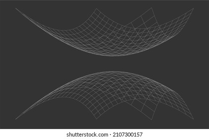 Fondo simétrico de superficie cuadrática, ilustración