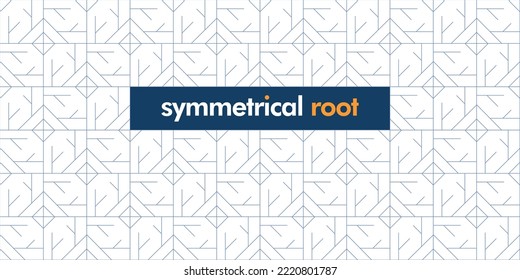 symmetrical root pattern vector editable