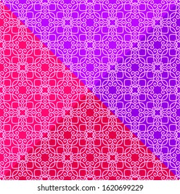 symmetrical seamless vector pattern. easy color change and tranform
