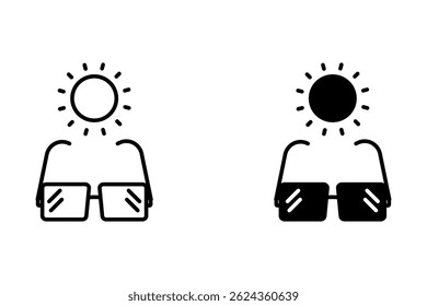 Symmetrical set of glasses and sunglasses 6