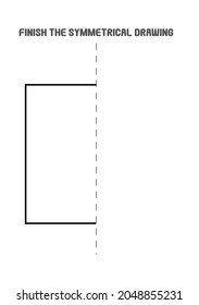 Symmetrical Square Drawing Geometrical Coloring Tracing Shapes